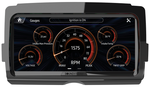 soundstream harley radio soundstream v2 displaying front gauges