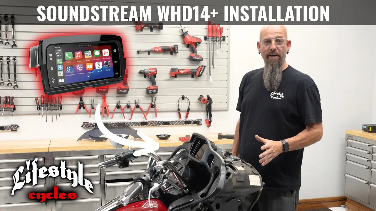 Lifestyle Cycles Installation Video:  Soundstream - WHD14+ Head Unit