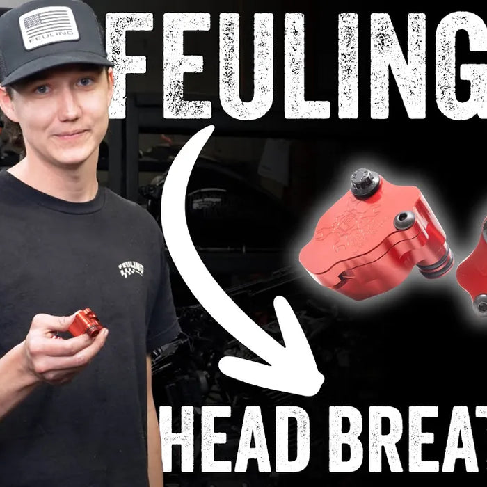 Replace Your Plastic Head Breathers with Feuling's Billet Aluminum Head Breathers