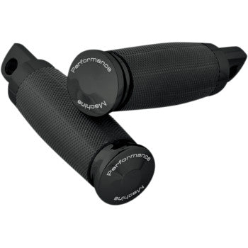 PERFORMANCE MACHINE (PM) Contour Foot Pegs - Passenger / Driver - Black
