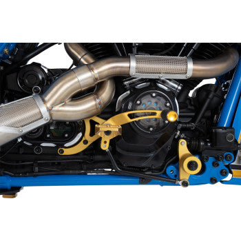 PERFORMANCE MACHINE (PM) Mid Controls - Gold - '18-'21 Softail