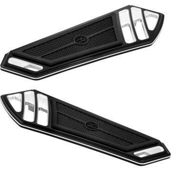 PERFORMANCE MACHINE (PM) Superlight Floorboards - Driver - Contrast Cut - '80-'20 SOFTAIL/TOURING