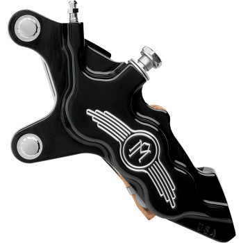 PERFORMANCE MACHINE (PM) Six-Piston Differential-Bore Front Caliper - 13" - Left - Contrast Cut - '84-'00