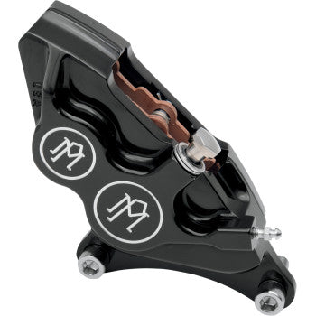 PERFORMANCE MACHINE (PM) Four-Piston Differential-Bore Front Caliper - Right - Contrast Cut - 11.5" - '84-'99