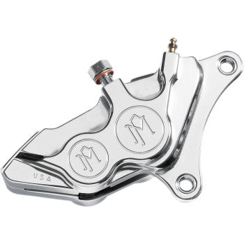 PERFORMANCE MACHINE (PM) Four-Piston Differential-Bore Caliper - Front Left - Chrome - '00-'17