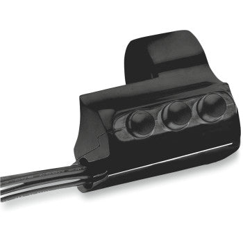 PERFORMANCE MACHINE (PM) Contour Billet Handlebar Switch - Right Side - Three Button - Black