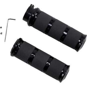 PERFORMANCE MACHINE (PM) Contour XL Renthal Wrapped Grips - Cable - Black