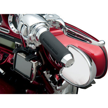 PERFORMANCE MACHINE (PM) Elite Custom Grips - Cable - Chrome