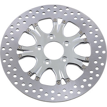 PERFORMANCE MACHINE (PM) Two-Piece Front Brake Rotor - Left - Paramount - Chrome - 11.8" - '06-'19