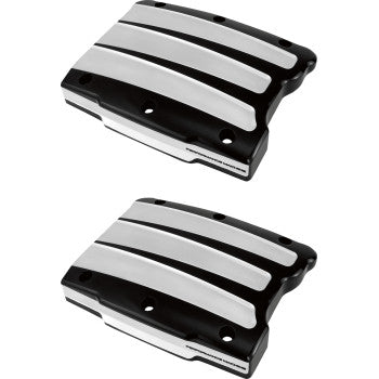 PERFORMANCE MACHINE (PM) Rocker Box Cover - Scalloped - Contrast Cut - Twin Cam - '99-'17