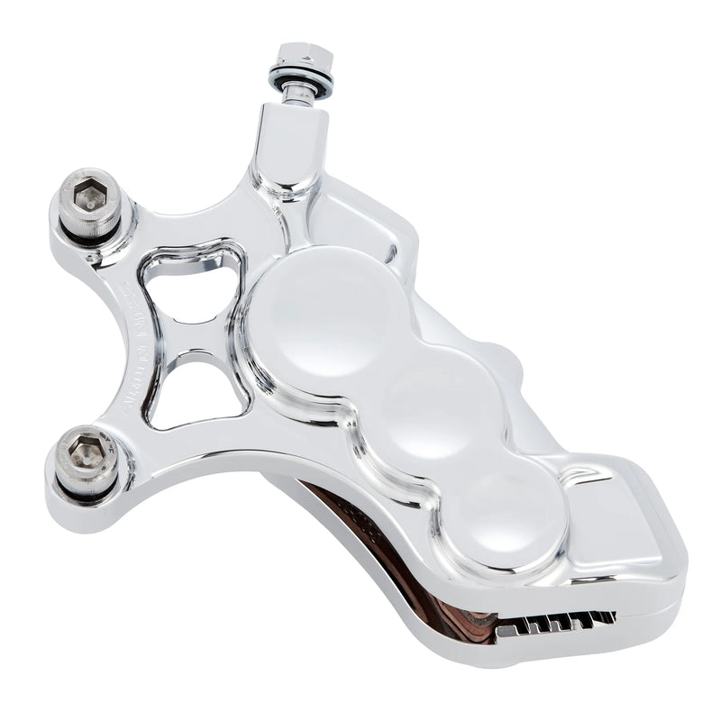 ARLEN NESS Ness Tech Left Front Six-Piston Differential Bore Caliper - Chrome - 14"