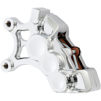 ARLEN NESS Ness Tech Left Front Six-Piston Differential Bore Caliper - Chrome - 14"