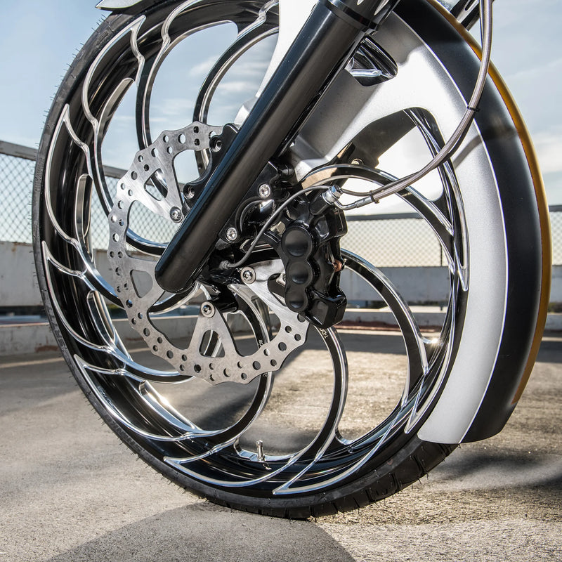 ARLEN NESS Ness Tech Left Front Six-Piston Differential Bore Caliper - Black - 14"