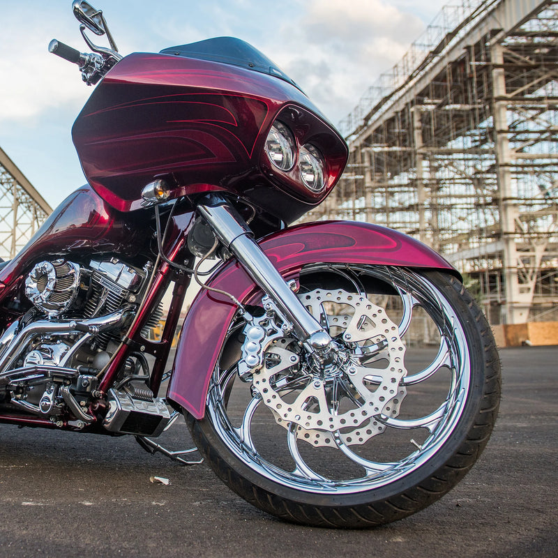 ARLEN NESS Ness Tech Right Front Six-Piston Differential Bore Caliper - Chrome - 14"