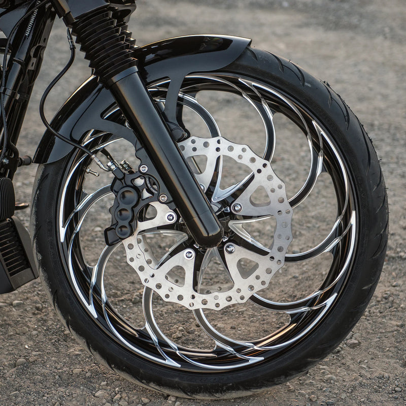 ARLEN NESS Ness Tech Right Front Six-Piston Differential Bore Caliper - Black - 14"