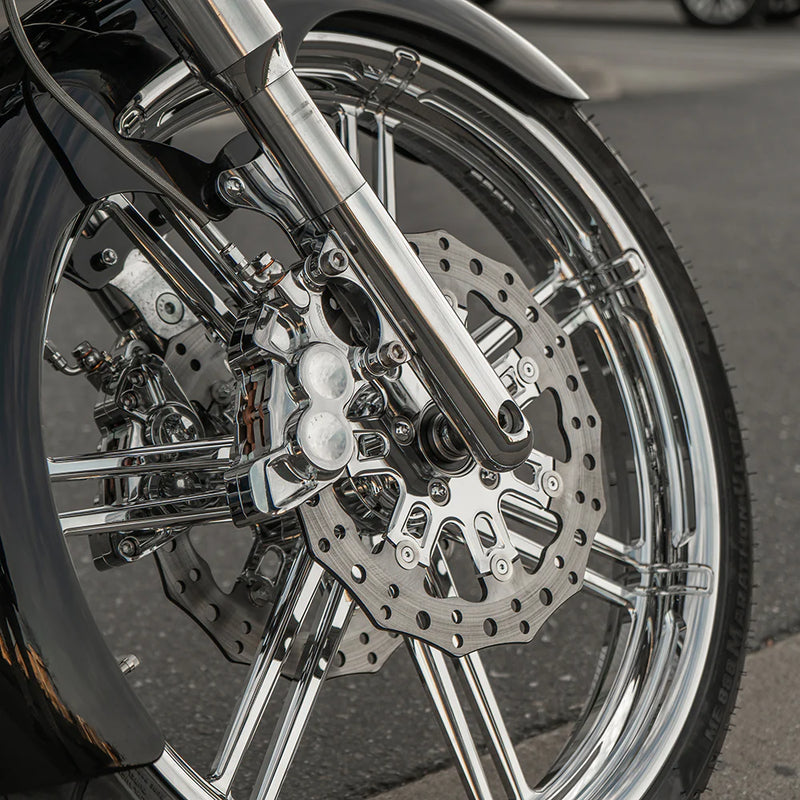 ARLEN NESS Ness Tech Right Front Four-Piston Caliper - Chrome - 11.8"