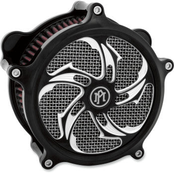 PERFORMANCE MACHINE (PM) Air Cleaner Cover - Super Gas Universal Faceplate - Rival - Contrast Cut