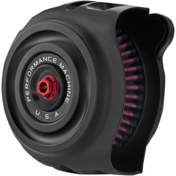 PERFORMANCE MACHINE (PM) Vintage Air Cleaner - Black Ops - XL '91-'21