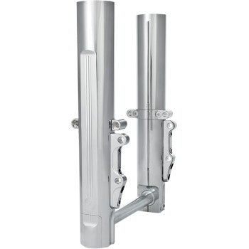 PERFORMANCE MACHINE (PM) Fork Leg Kit - Chrome - Lower - Dual Disc - Touring '08-'13