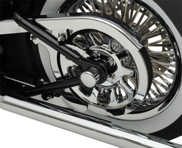 DRAG SPECIALTIES Die-cast Aluminum Rear Axle Caps - Chrome