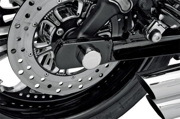 DRAG SPECIALTIES Die-cast Aluminum Rear Axle Caps - Chrome