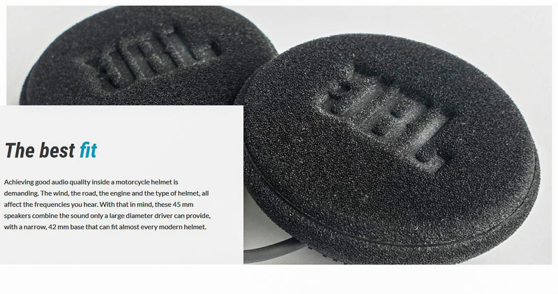 CARDO 45mm Audio Kit with Sound by JBL