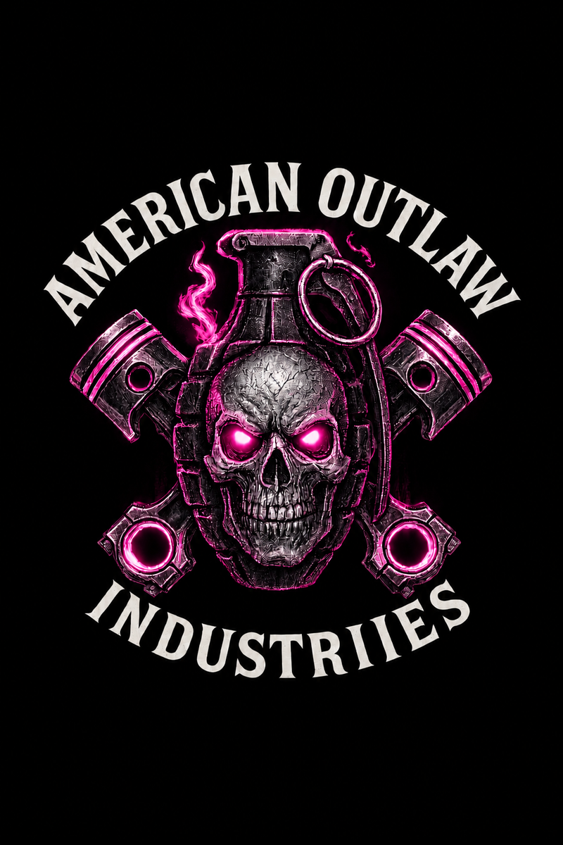 PINK Skulls and Pistons - Kids