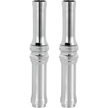 ARLEN NESS Pushrod Tube Cover Kit - 10 Gauge - Chrome - Twin Cam