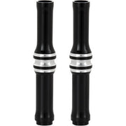 ARLEN NESS Pushrod Tube Cover Kit - 10 Gauge - Twin Cam - Black / Chrome