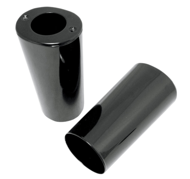 DRAG SPECIALTIES Replacement Fork Slider Covers - Black - Stock Length
