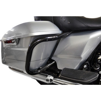 DRAG SPECIALTIES Big Buffalo Rear Saddlebag Guards - Black - FLH '14-'21