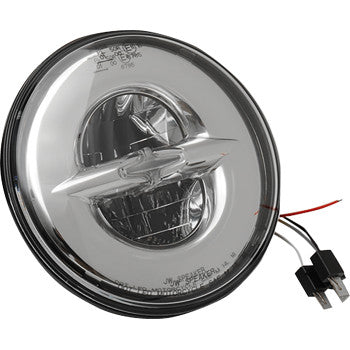 DRAG SPECIALTIES 7" Reflector-Style LED Headlight - Chrome
