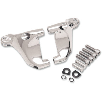 DRAG SPECIALTIES Passenger Footpeg Mount Kit - Chrome - XL '04-'13