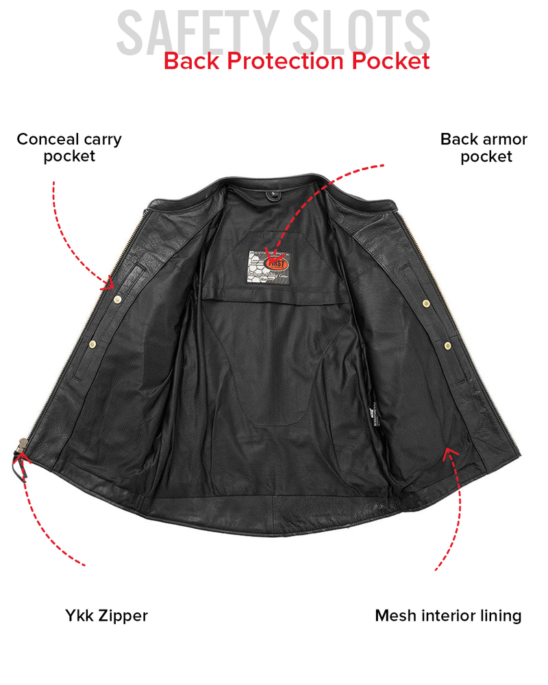 Indy Men's Motorcycle Leather Jacket
