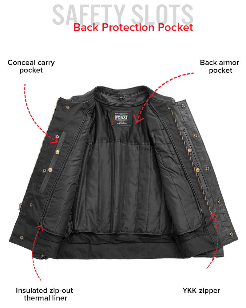 Raider Men's Motorcycle Leather Jacket