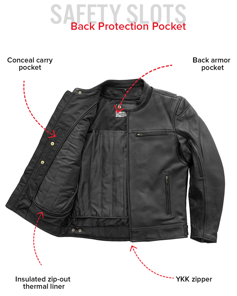 Top Performer Men's Motorcycle Leather Jacket