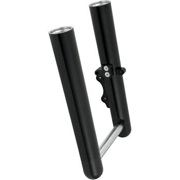 ARLEN NESS Custom Single-Disc Hot Legs Fork Legs - Black Anodized - Smooth - '08-'13 FLH/FLT