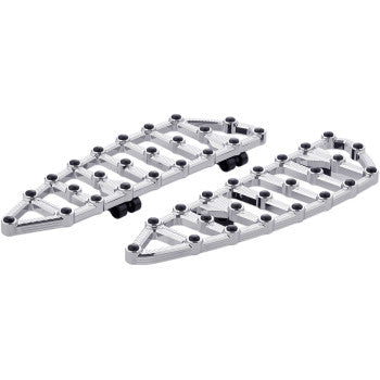 ARLEN NESS MX Billet Driver Floorboards - Chrome