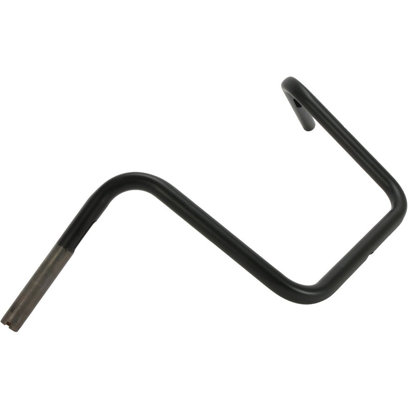 DRAG SPECIALTIES 1" Handlebar - Wide Ape - 12" - TBW - Flat Black