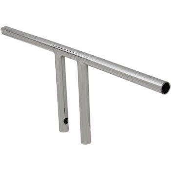DRAG SPECIALTIES 1" T-Bar - Dimpled - Straight - 8" - Chrome