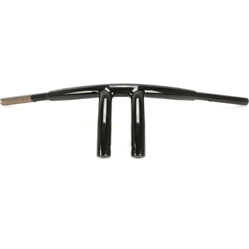 DRAG SPECIALTIES 1-1/2" Big Buffalo Radius T-Bar Pullback Handlebar - 8" - Gloss Black
