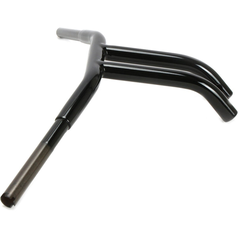 DRAG SPECIALTIES 1-1/4" Buffalo Inverted Drag Bar Pullback Handlebar - 10" - Gloss Black
