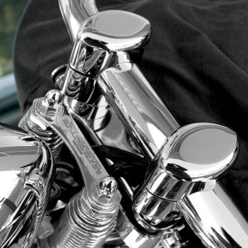 DRAG SPECIALTIES Big Buffalo 1-1/2" Handlebar Riser Kit - Chrome - FXST '88-'09