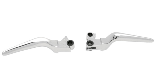 DRAG SPECIALTIES Custom Wide Blade Brake / Clutch Lever Set - Chrome
