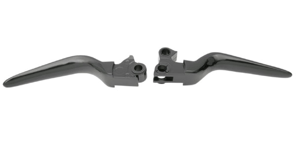 DRAG SPECIALTIES Custom Wide Blade Brake / Clutch Lever Set - Black