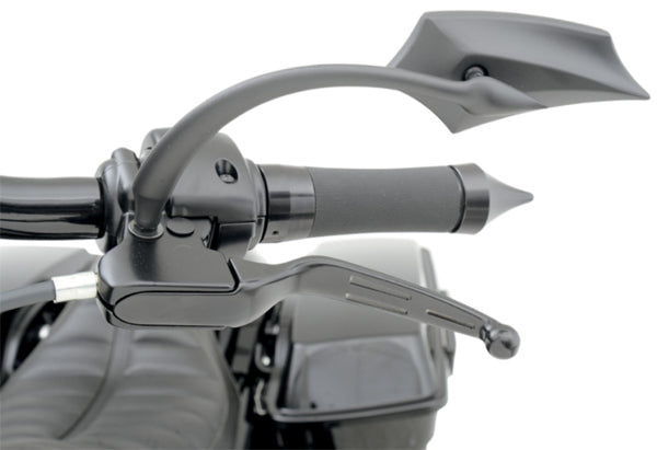 DRAG SPECIALTIES Slotted Wide Blade Brake / Clutch Lever Set - Black