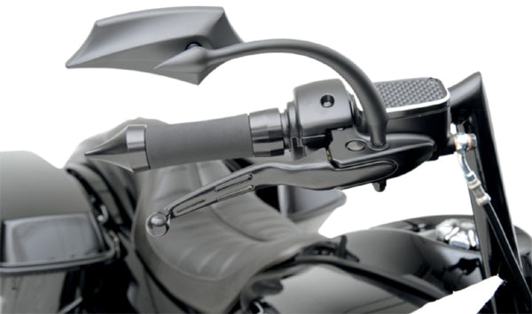 DRAG SPECIALTIES Slotted Wide Blade Brake / Clutch Lever Set - Black