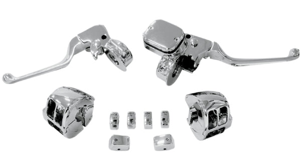DRAG SPECIALTIES Replacement Handlebar Controls Assembly - Chrome - '11 - '17 Dyna/Softail