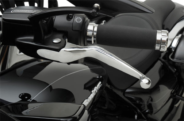 DRAG SPECIALTIES Wide Blade Brake / Clutch Lever Set - Chrome