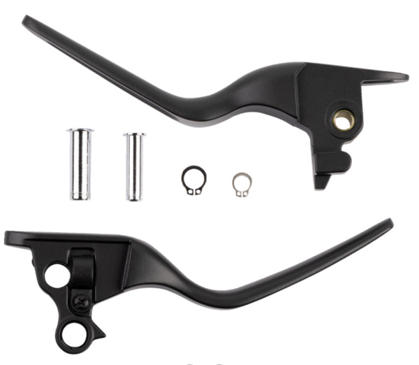 DRAG SPECIALTIES LSR Style Wide Blade Brake / Clutch Lever Set - Black